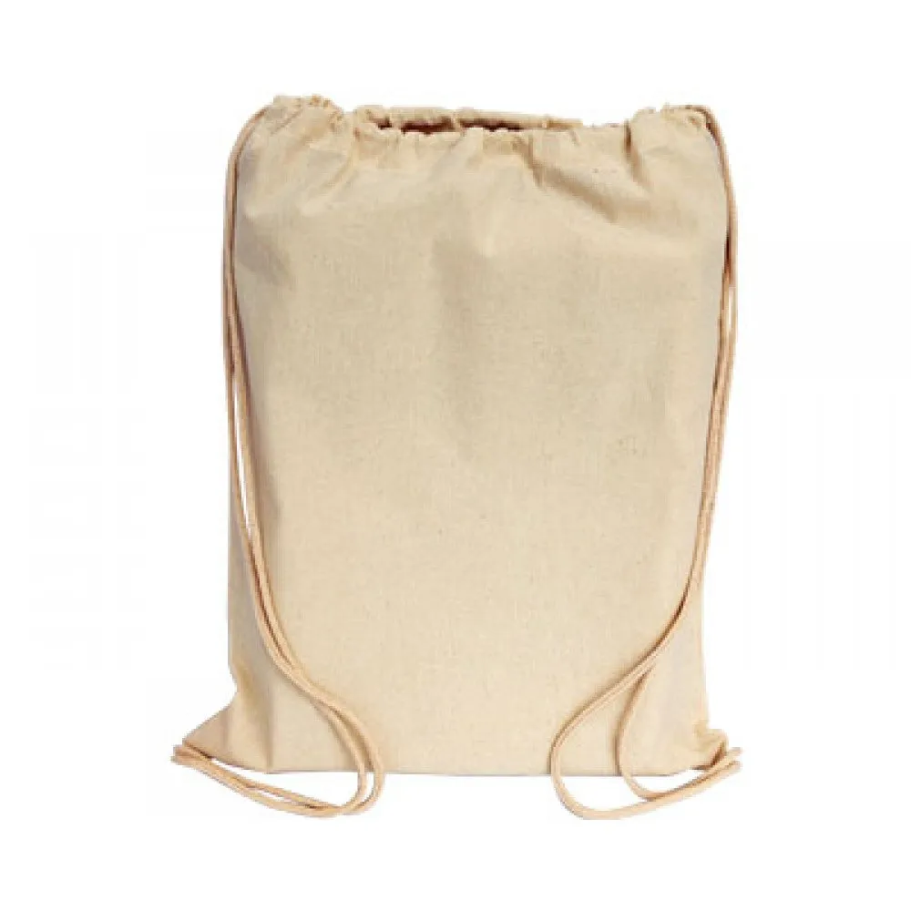 Calico Drawstring Library Backpack