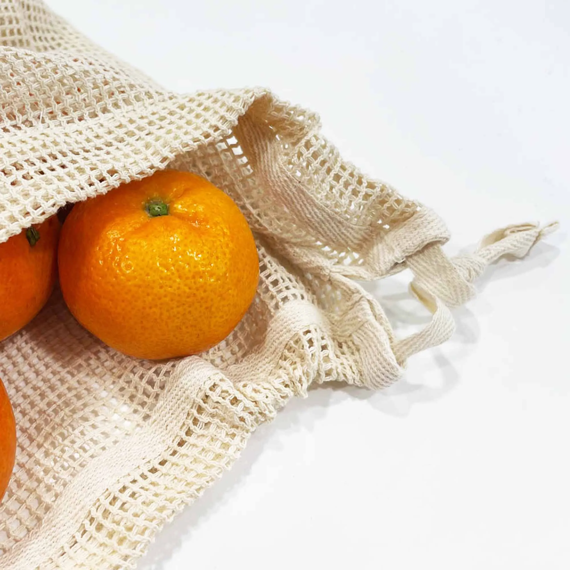 Calix Organic Cotton Mesh Drawstring Produce Bags