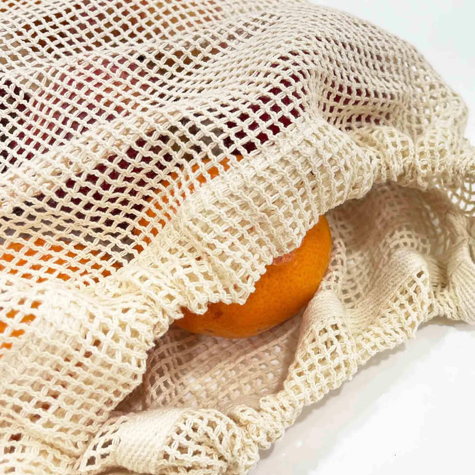Calix Organic Cotton Mesh Drawstring Produce Bags