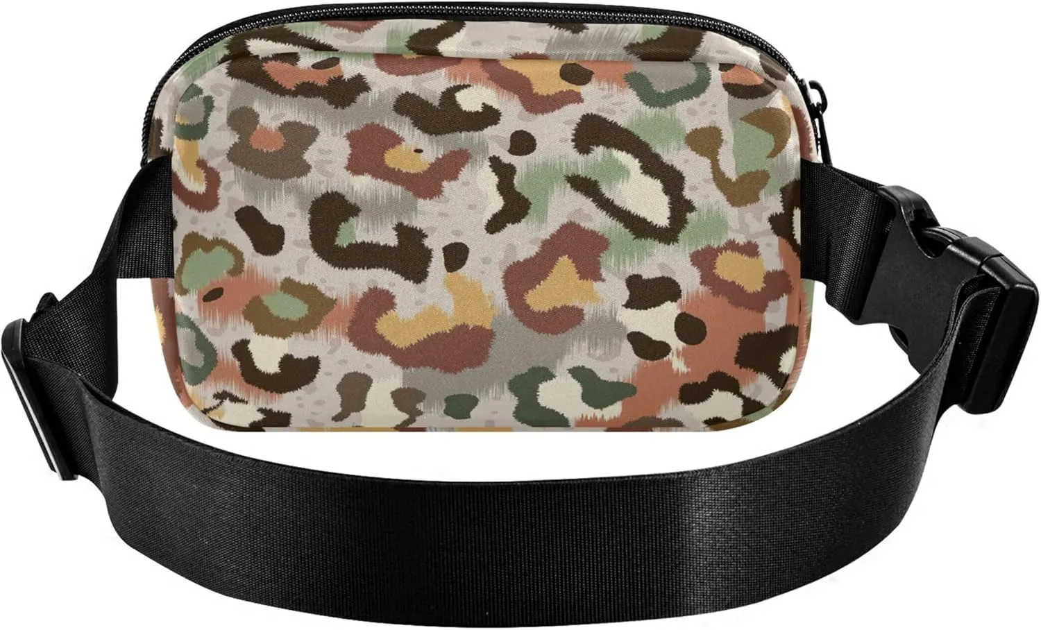 Camouflage Colorful Cheetah Women Fanny Pack Waterproof Belt Bag Hip Pouch Cute Crossbody Waist Pack