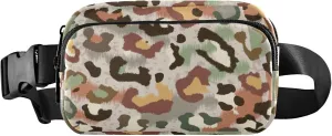 Camouflage Colorful Cheetah Women Fanny Pack Waterproof Belt Bag Hip Pouch Cute Crossbody Waist Pack