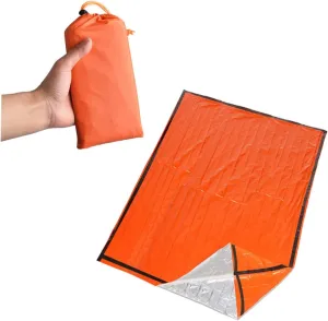 Camping Bag Double Emergency Sleeping Bag Survival Anti-Cold Waterproof Picnic Mat