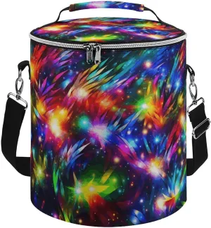 Camping Cooler Bag, Bright Beautiful Colorful Art Print Portable Ice Pack Outdoor Cooler Bag Picnic Cooler Bag Foldable Cooler Bag, style