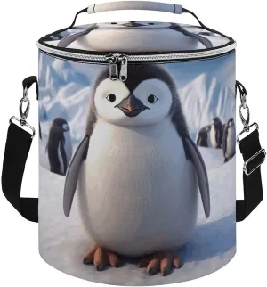 Camping Cooler Bag, Cute Penguin Print Portable Ice Pack Outdoor Cooler Bag Picnic Cooler Bag Foldable Cooler Bag, style