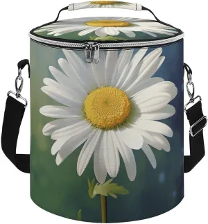 Camping Cooler Bag, Daisy Flower Print Portable Ice Pack Outdoor Cooler Bag Picnic Cooler Bag Foldable Cooler Bag, style