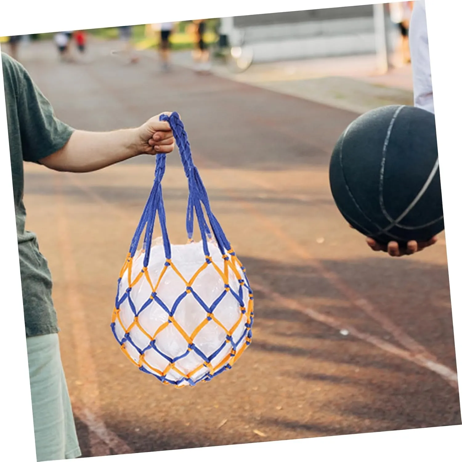 Capacity Basketball Net Bag Multi Function Sports Balls Organizer for Soccer Football Volleyball Durable