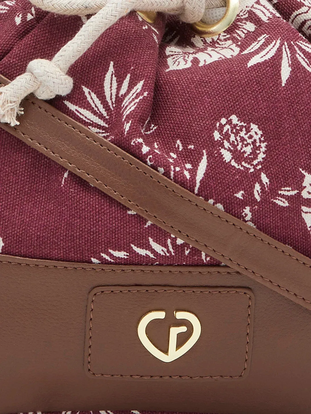 Caprese Kendall Large Maroon Sling Bag