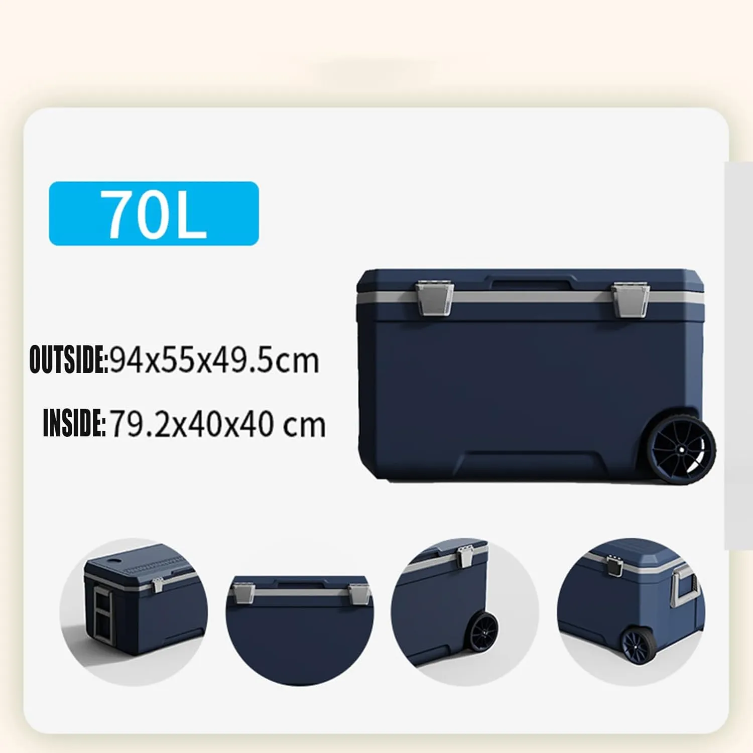 Car Camping Coolers for Buick Century/Concept/Electra E4/Electra E5/Enclave/Encore, Waterproof Portable Cooler, Leak Proof Picnic Insulated Bag, Ultra-Light Premium Ice Chest Box
