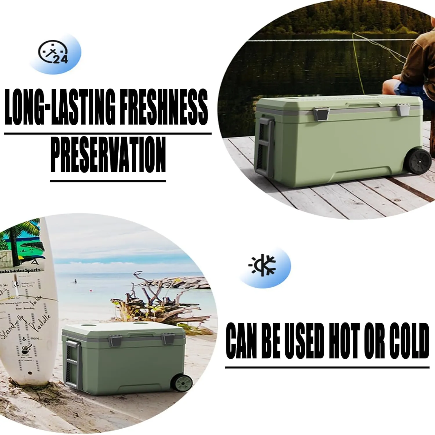 Car Camping Coolers for Buick Century/Concept/Electra E4/Electra E5/Enclave/Encore, Waterproof Portable Cooler, Leak Proof Picnic Insulated Bag, Ultra-Light Premium Ice Chest Box