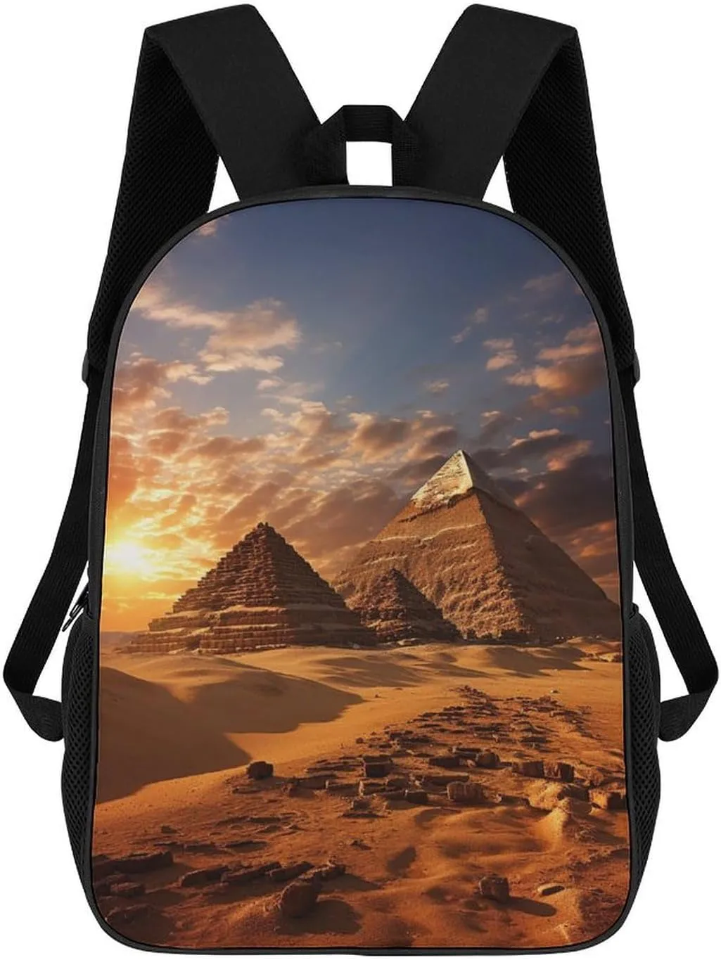 Casual Backpack for Men Women Waterproof Lightweight Daypack Travel Laptop Bag Egyptian Pyramids