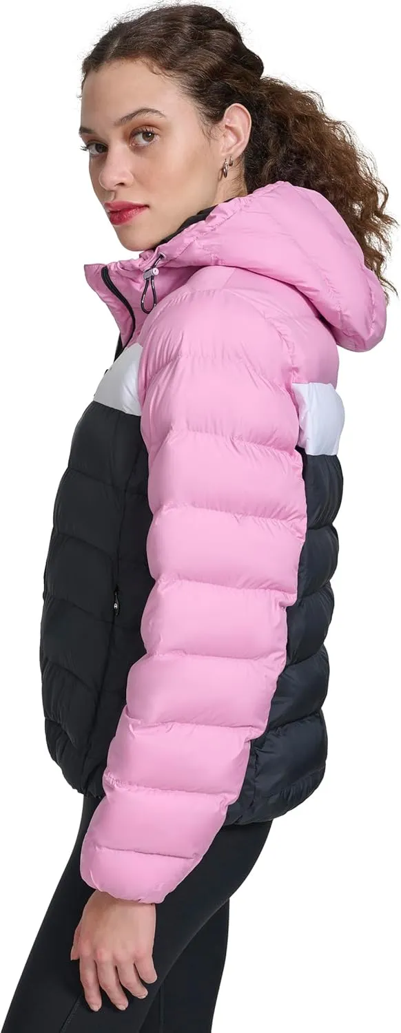 Champion Women's Quilted Coat Packable Puffer Jacket with Hood