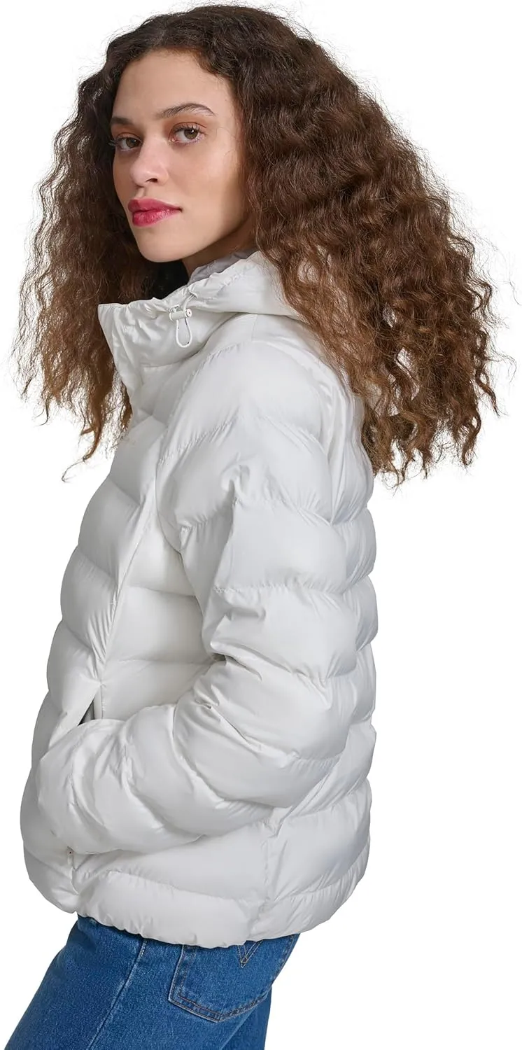 Champion Women's Quilted Coat Packable Puffer Jacket with Hood