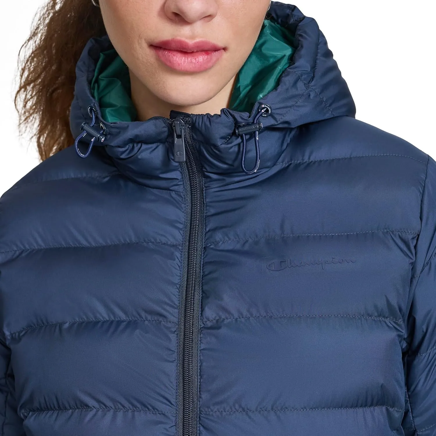 Champion Women's Quilted Coat Packable Puffer Jacket with Hood