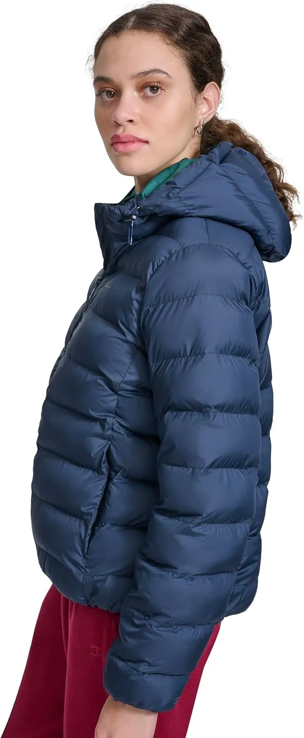 Champion Women's Quilted Coat Packable Puffer Jacket with Hood