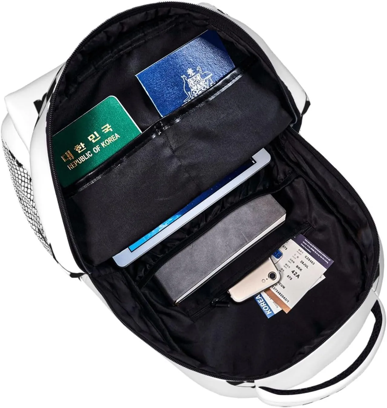 Checkered Racing Race Flag Backpack Casual Pack Bag Laptop Backpack With Side Pocket Front Zipper Pocket Bookpack Travel Daypack Picnic Rucksack