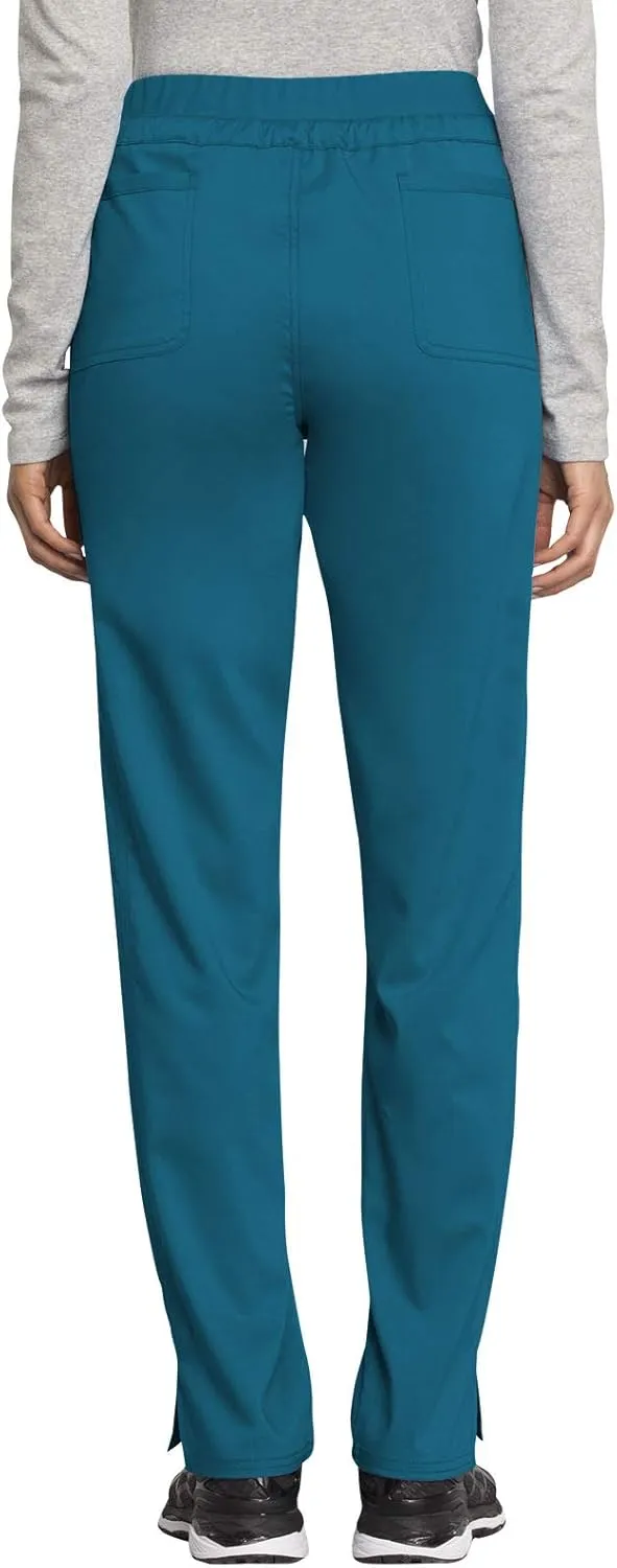 Cherokee Scrub Pants for Women Mid Rise Tapered Leg Drawstring Bottom WW105