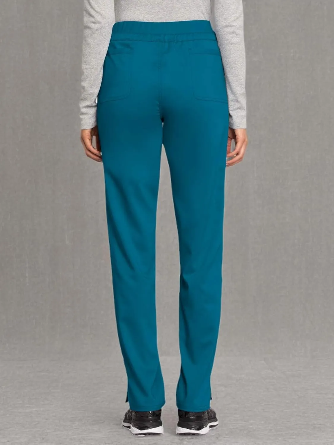 Cherokee Scrub Pants for Women Mid Rise Tapered Leg Drawstring Bottom WW105