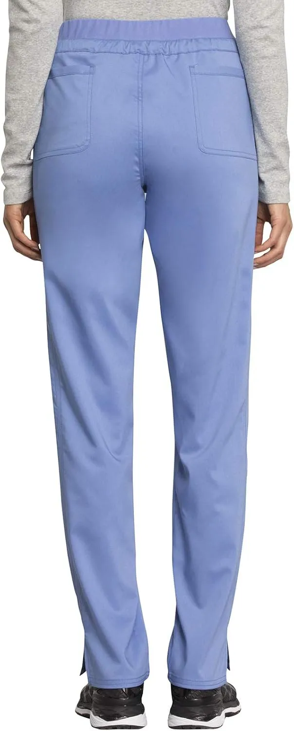 Cherokee Scrub Pants for Women Mid Rise Tapered Leg Drawstring Bottom WW105