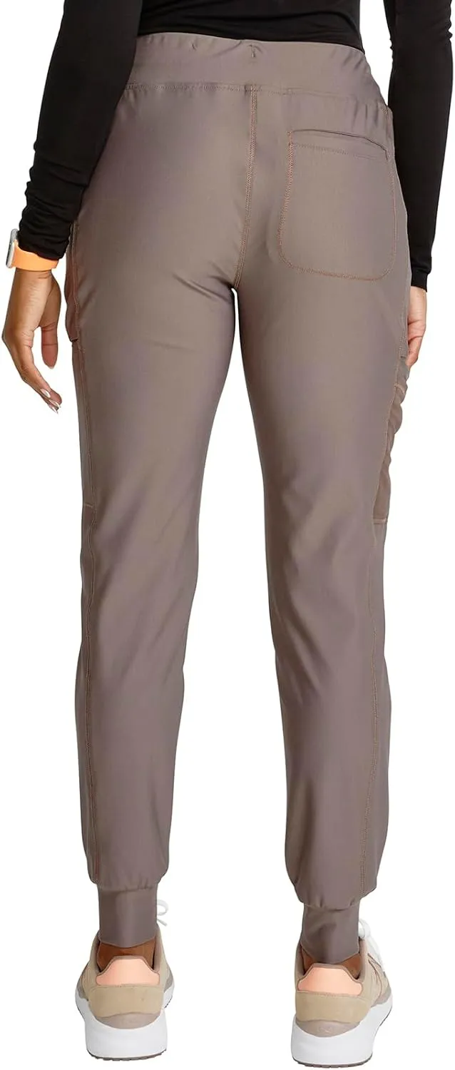 Cherokee Scrubs for Women Pant with Mid Rise Tapered Leg Drawstring Moisture Wicking Easy Care & 360° Stretch Fabric - CK092