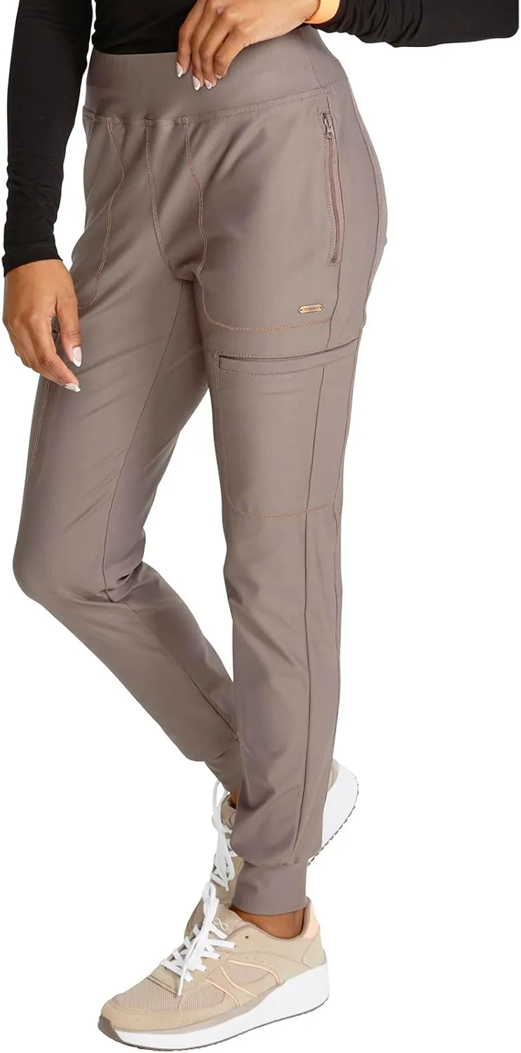 Cherokee Scrubs for Women Pant with Mid Rise Tapered Leg Drawstring Moisture Wicking Easy Care & 360° Stretch Fabric - CK092