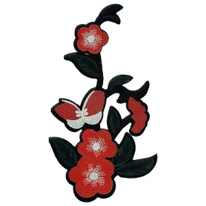 Cherry Blossoms Butterfly Patch for Suit & Outfits