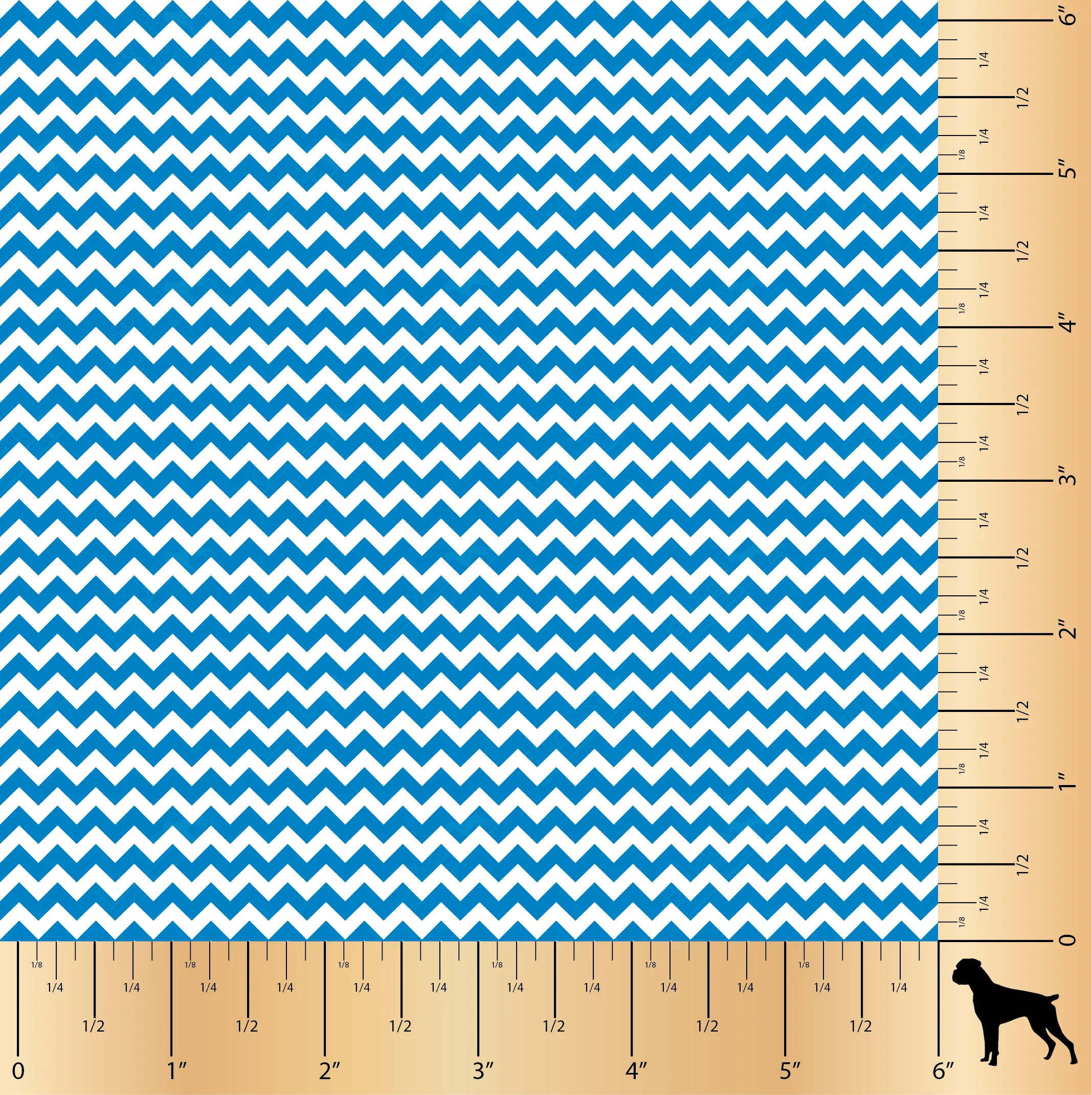 Chevron .25" - Blue