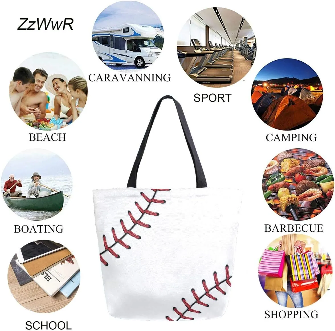 Chic Fashion Floral Printed Extra Large Shoulder Tote Bag for Beach Travel Weekender Gym Grocery Shopping