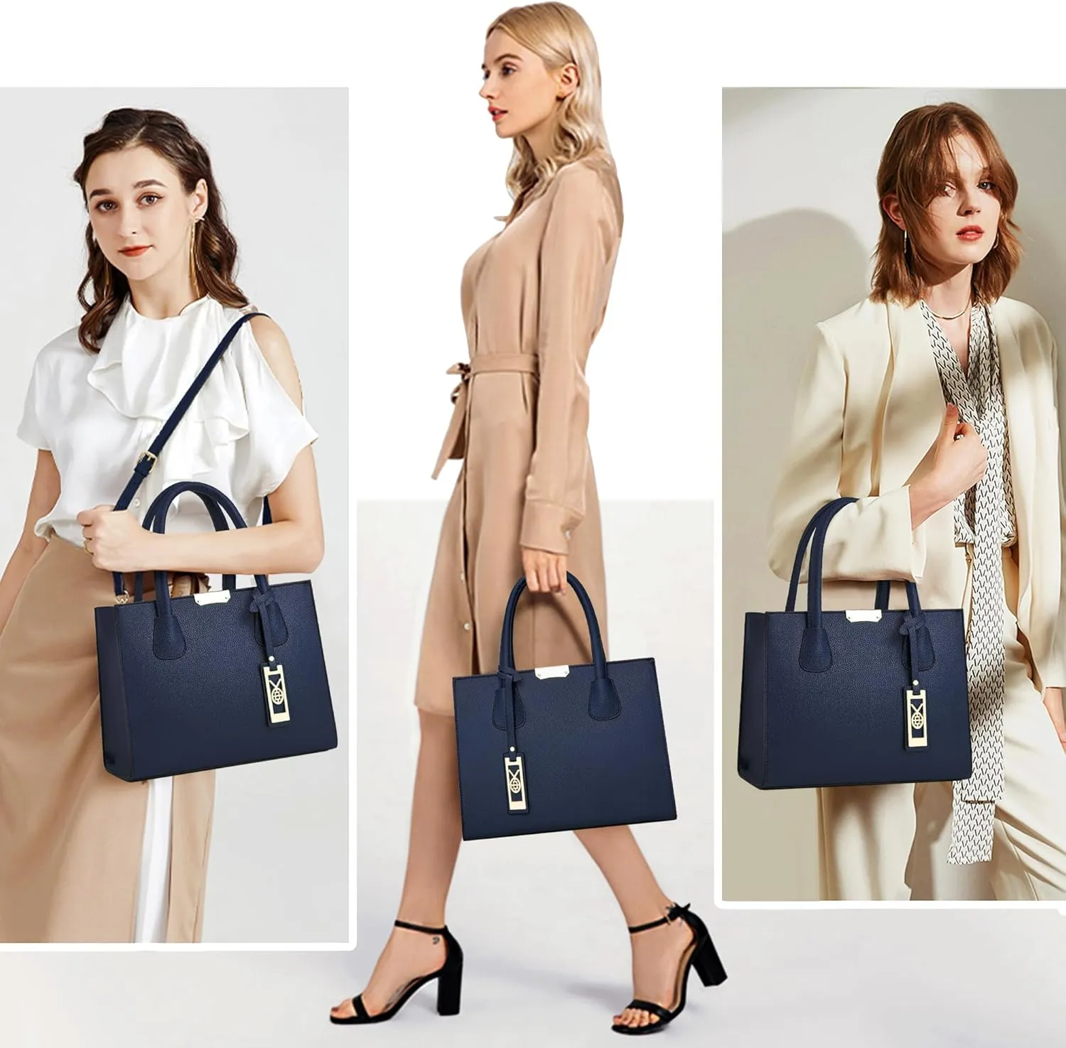 CHICAROUSAL Crossbody Purses and Handbags for Women PU Leather Tote Shoulder Bags Top Handle Satchel