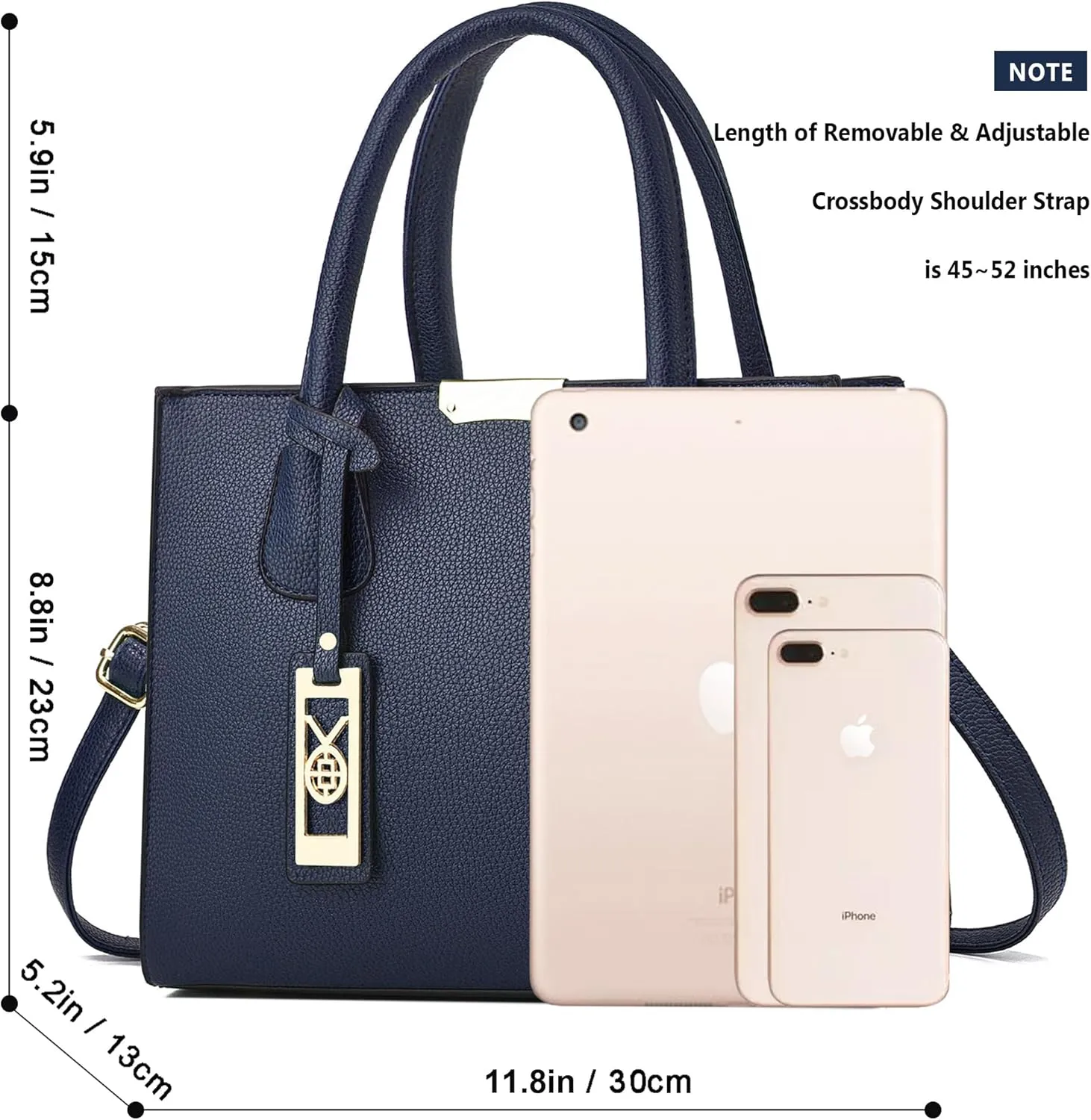 CHICAROUSAL Crossbody Purses and Handbags for Women PU Leather Tote Shoulder Bags Top Handle Satchel