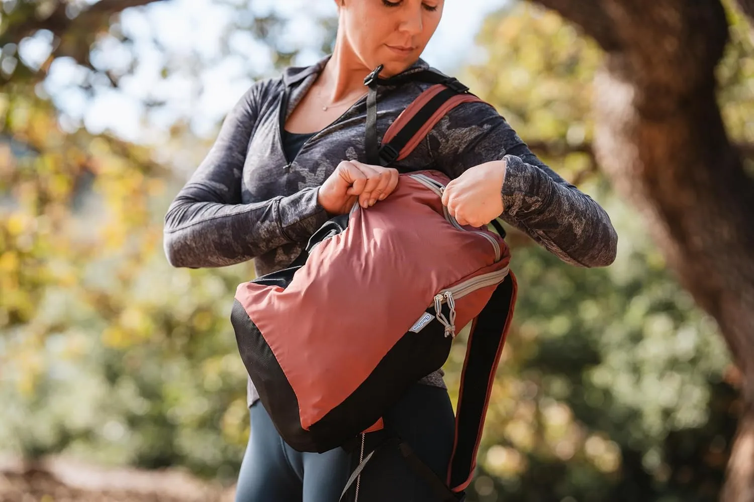 ChicoBag Travel Pack rePETe   Refine | Eco-friendly Lightweight and Packable Travel Backpack (Sage)