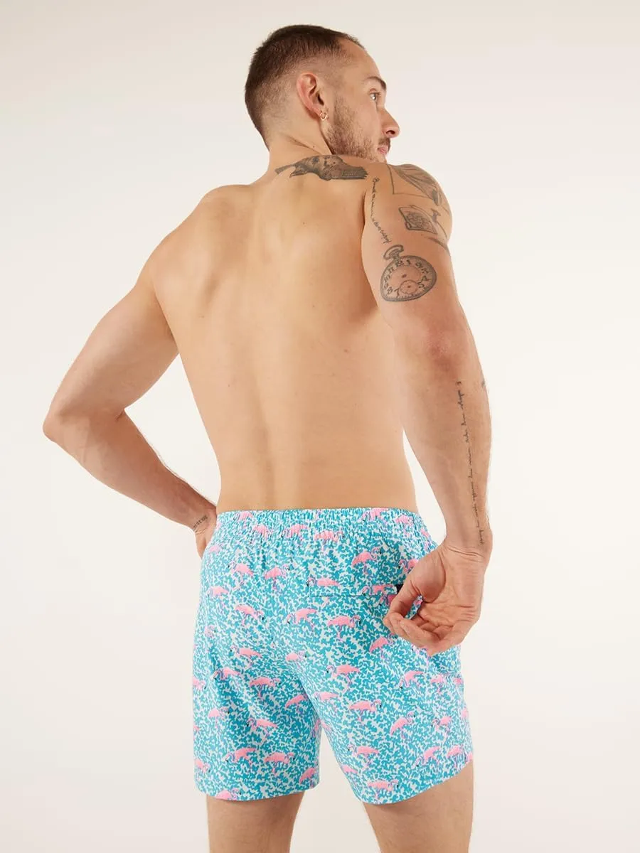Chubbies Mens Swim Trunks – Mens Swim Shorts with 4-Way Stretch, 5.5” Beach Shorts with Elastic Waist, Drawstring,Mesh Lining