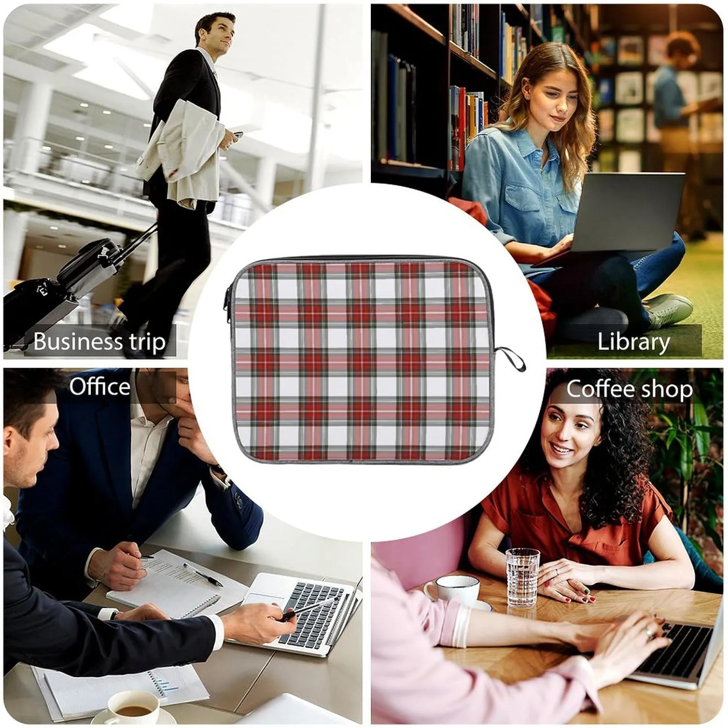 Clan MacArthur Arthur Large Capacity Portable Laptop Case Unisex