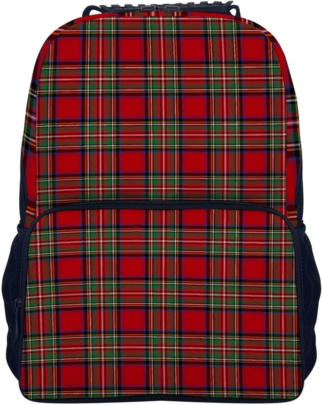 Clan Stewart Plaid Large Capacity Fully Printed Backpack Unisex 16 Inches