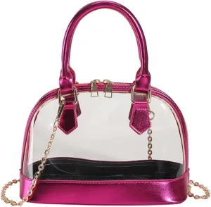 Clear Purse Stadium Approved Clear Crossbody Bag Shoulder Bag Women Handbag Purses Concerts Sports Events Festivals