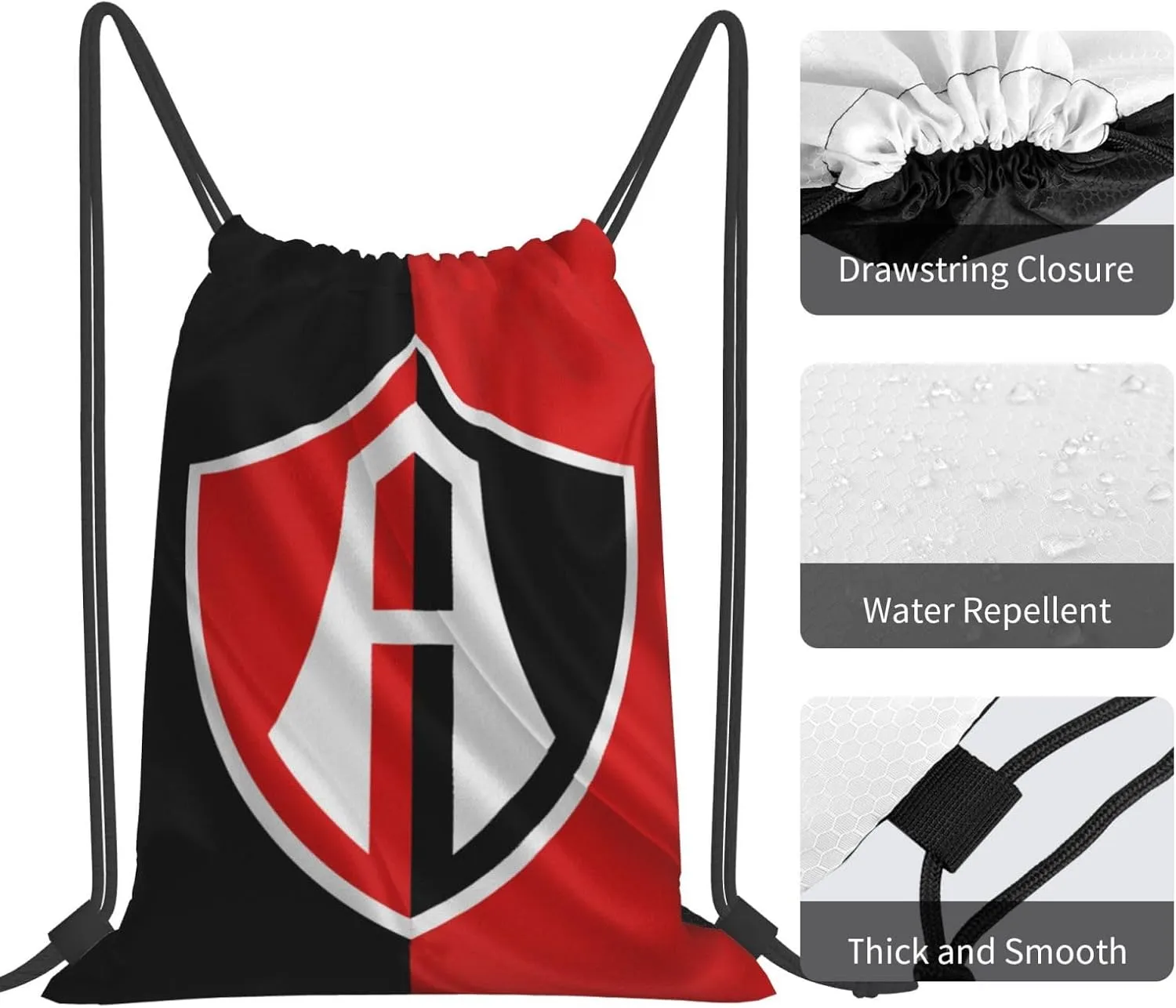 Club-Atlas-FC Drawstring Bag for Sports Fans Shopping Yoga Camping