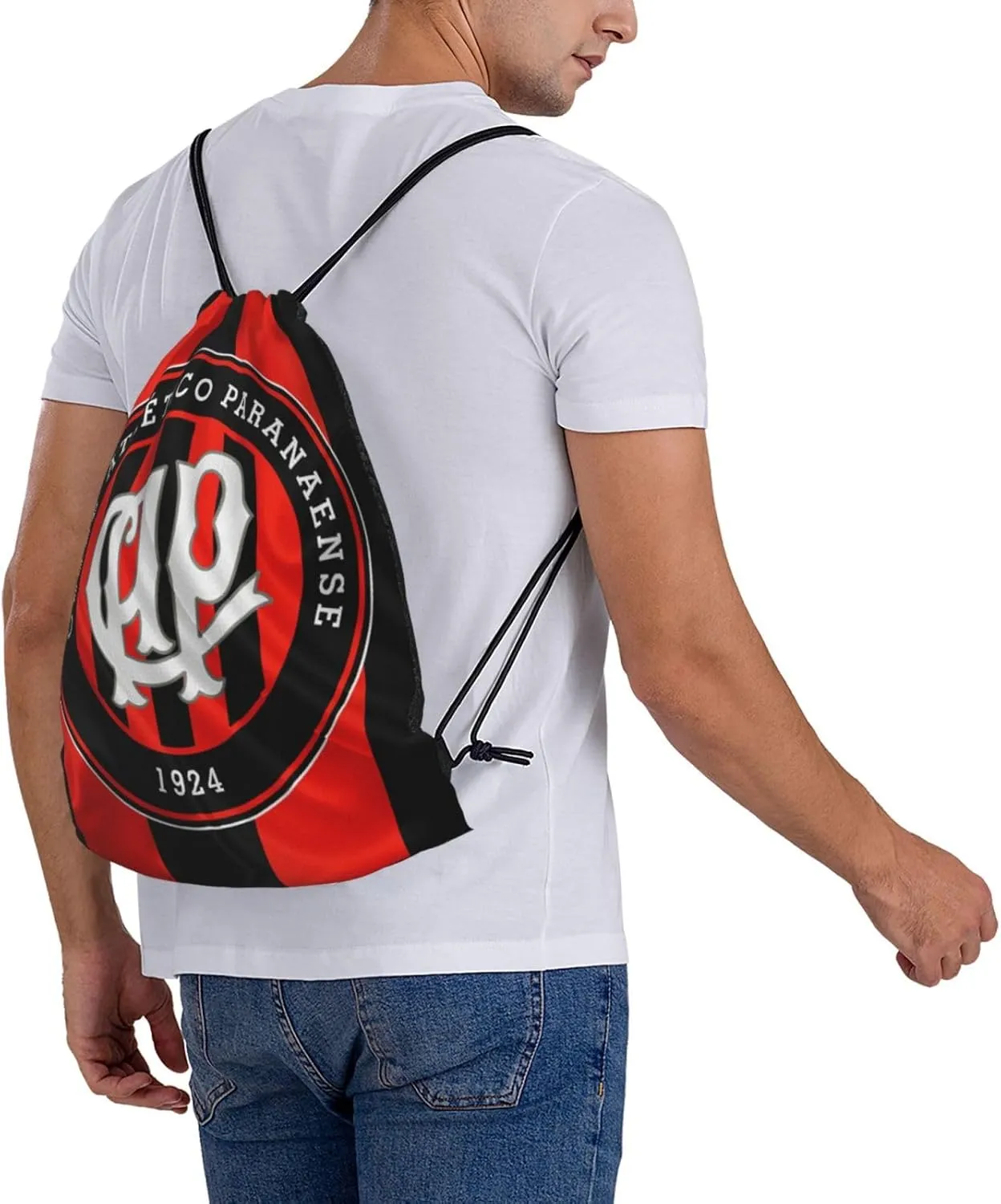 Clube Atlético Paranaense Unisex Adult Shoulders Bag Backpack Drawstring Bag for Shopping Swim Camp