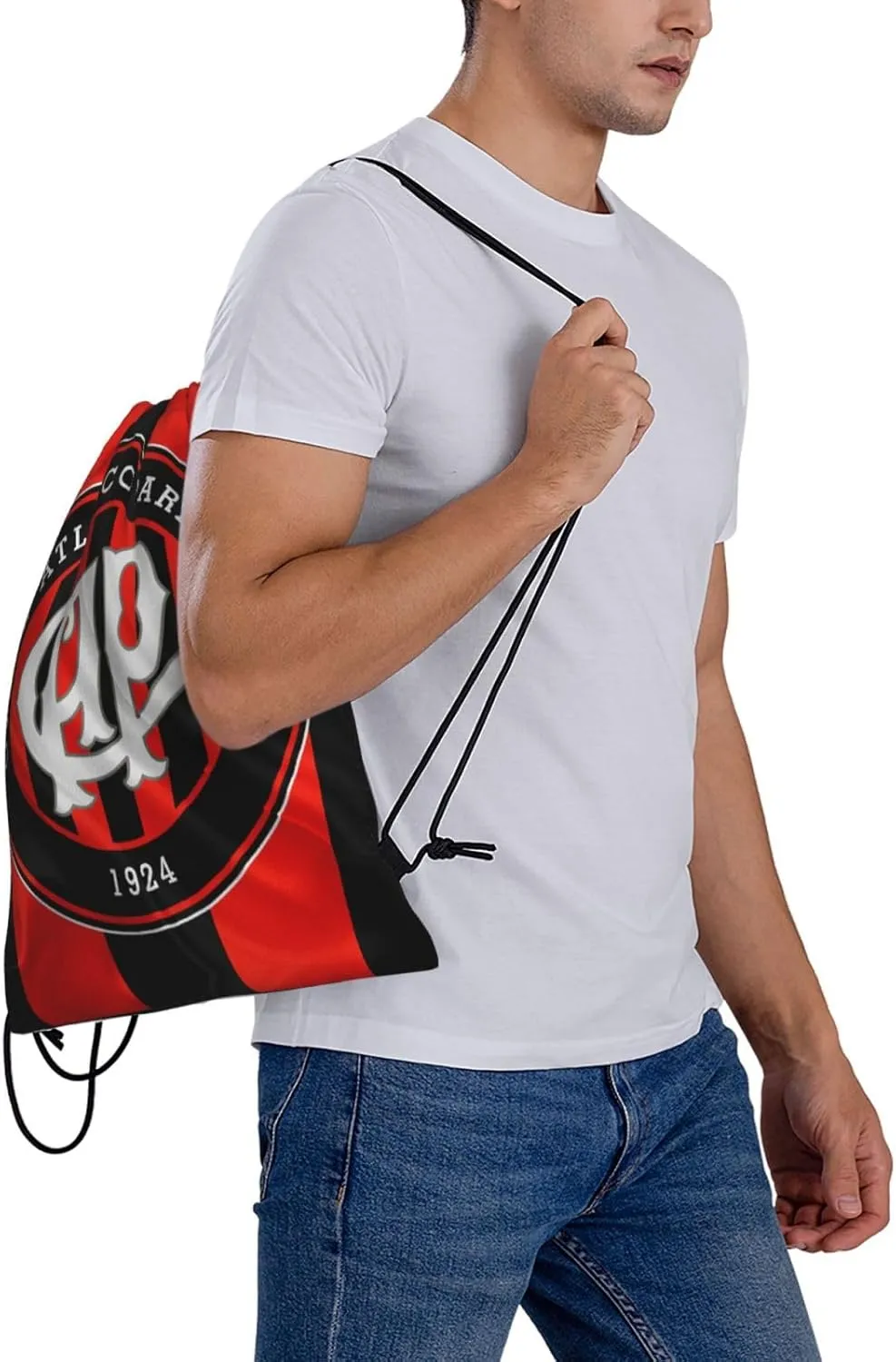Clube Atlético Paranaense Unisex Adult Shoulders Bag Backpack Drawstring Bag for Shopping Swim Camp