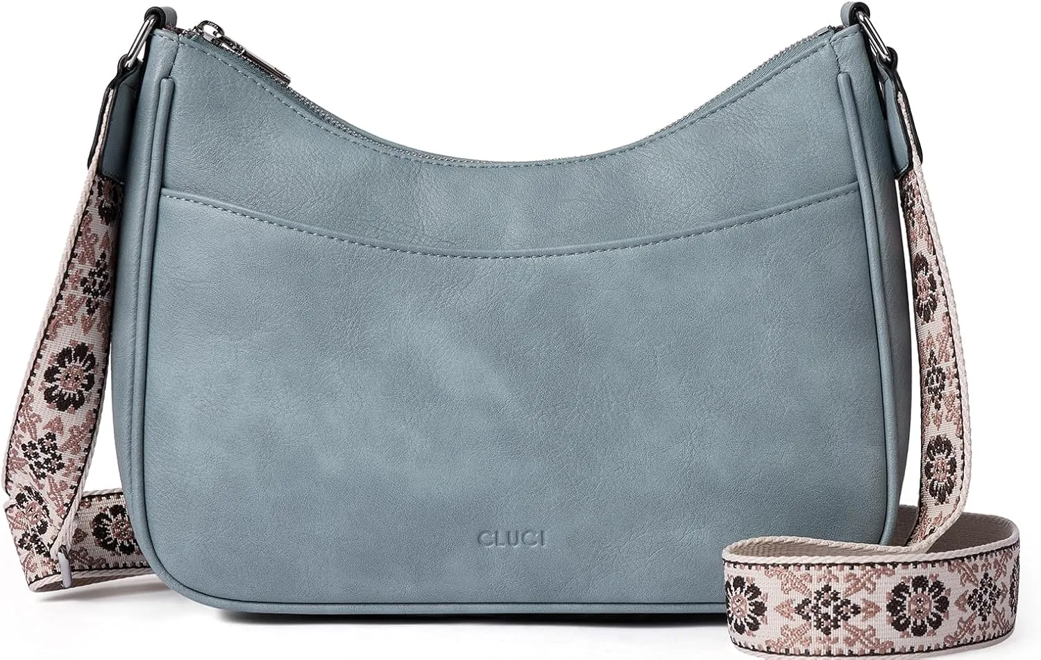CLUCI Crossbody Bags for Women, Vegan Leather Shoulder Handbags, Purses for Women with Adjustable Wide Strap