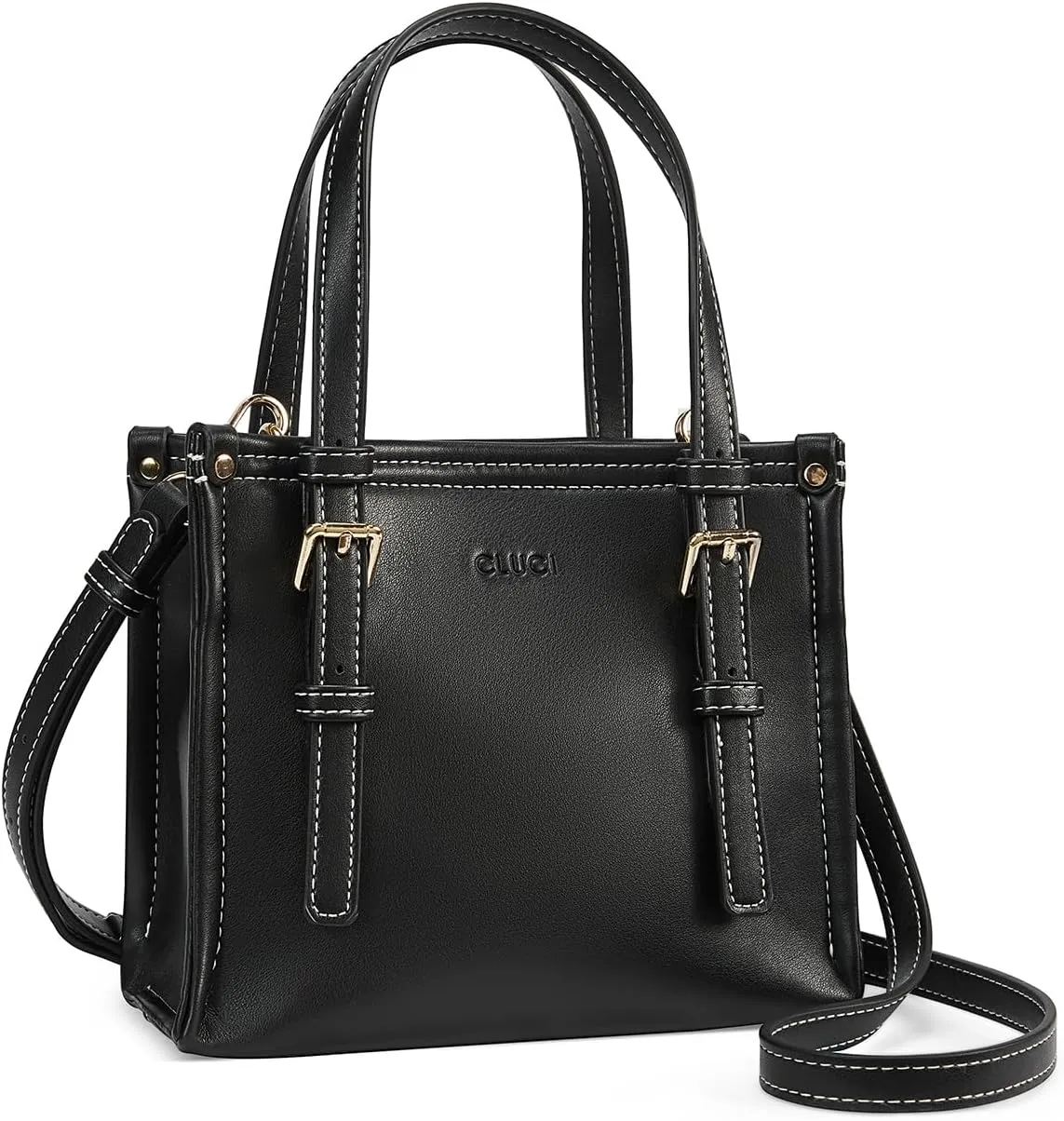 CLUCI Tote Bag for Women, Purse with Adjustable Shoulder Strap, Vegan Leather Small Shoulder Handbag