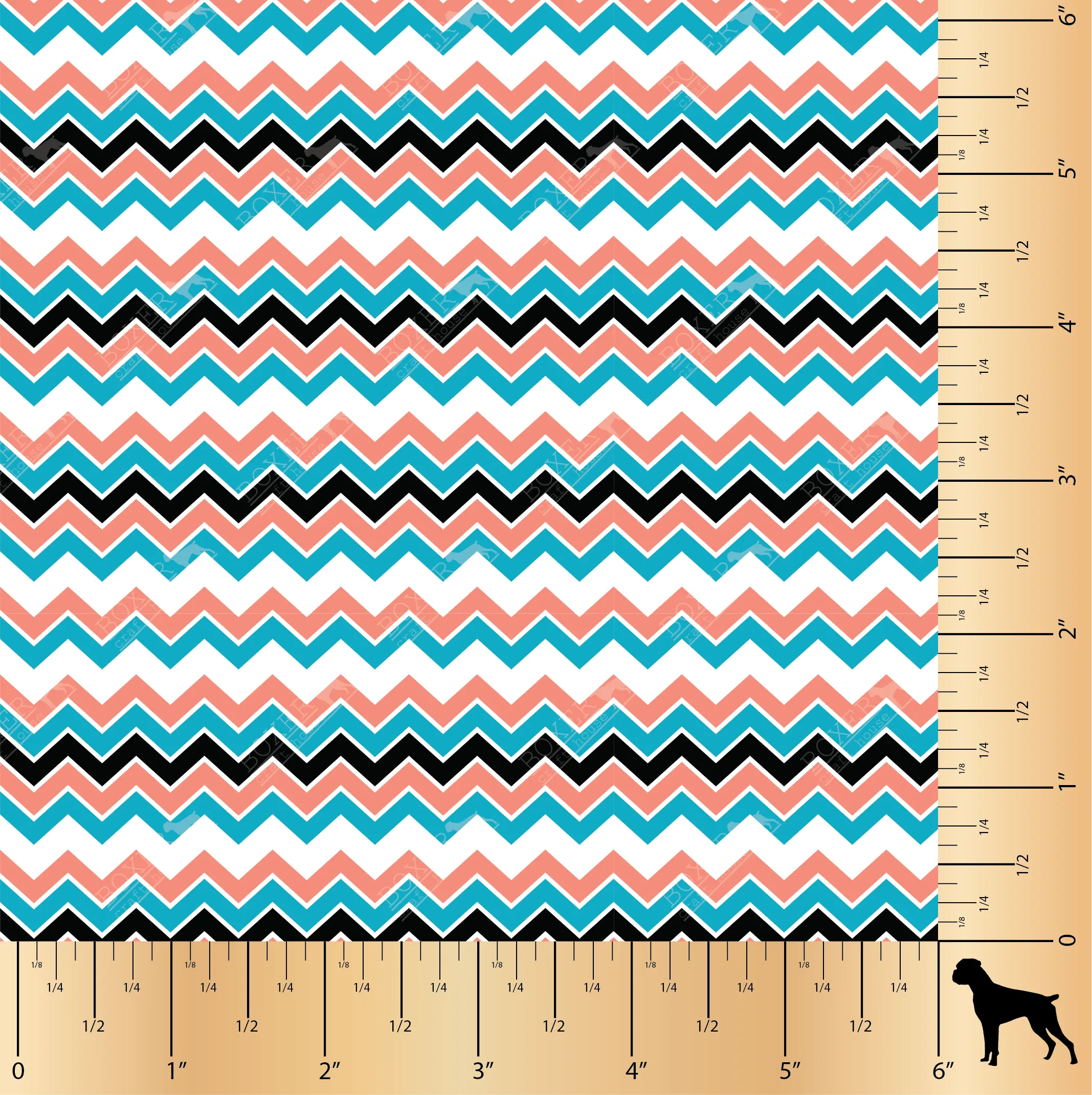 Coastal Patterns Chevron Multi