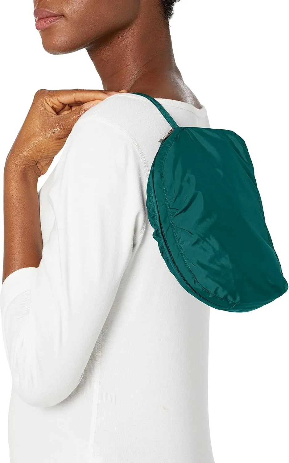 Cole Haan Women's Packable Hooded Rain Jacket with Bow