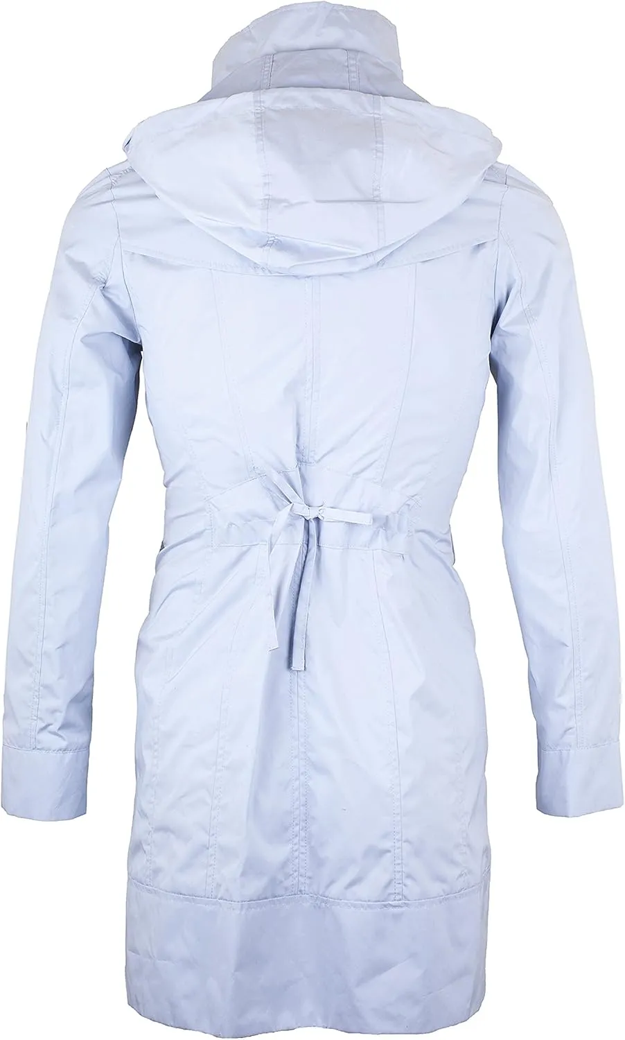 Cole Haan Women's Packable Hooded Rain Jacket with Bow