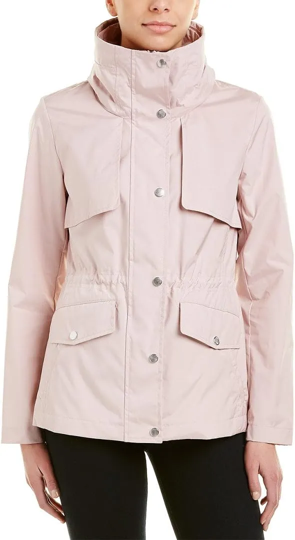 Cole Haan Women's Short Packable Rain Jacket