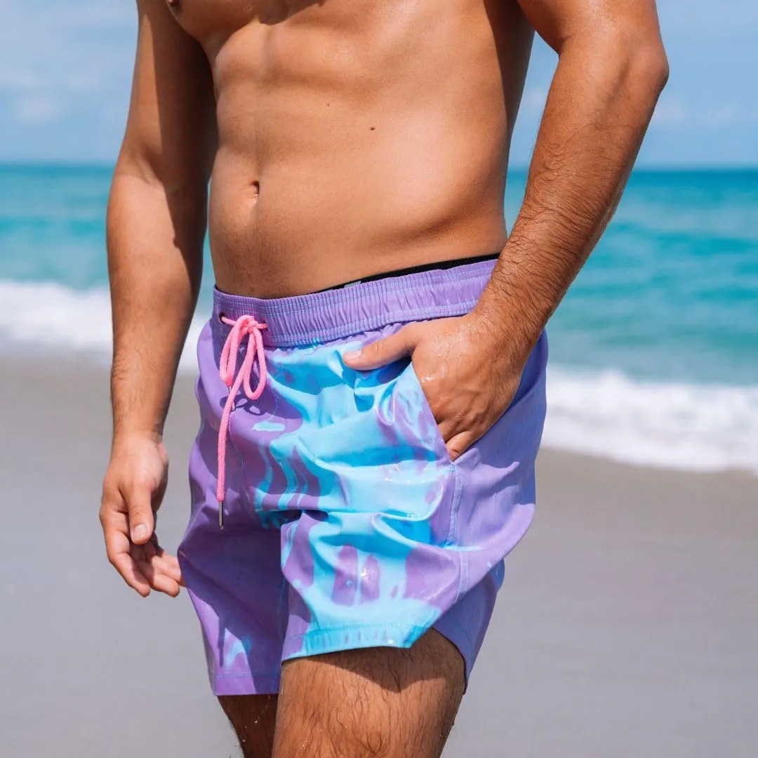 Color-Changing Men's Swim Trunks