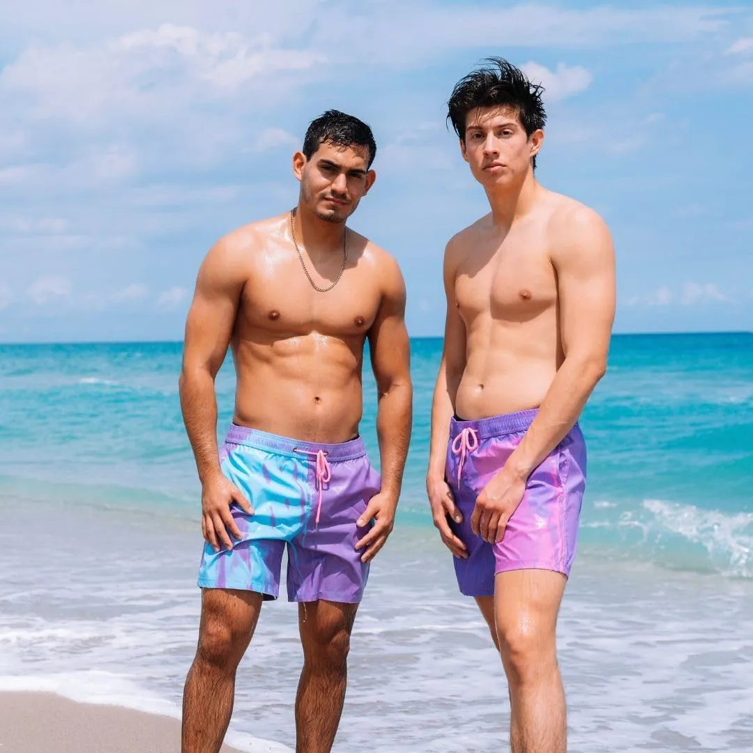 Color-Changing Men's Swim Trunks
