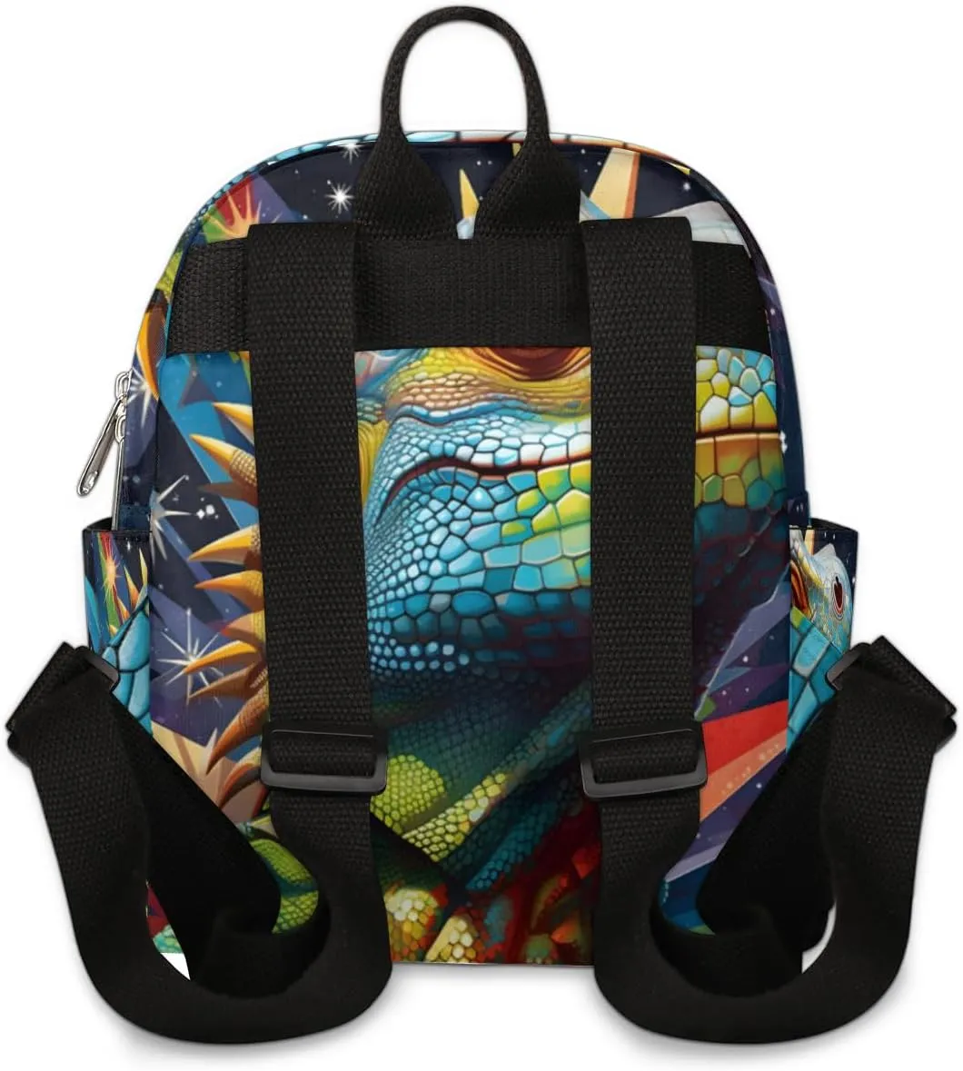 Cool Lizard Prints Mini Backpack Purse for Women Lightweight Shoulder Bag Women Shopping Backpack Small Backpacks Purse