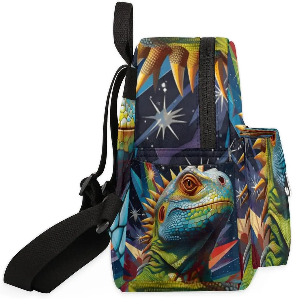 Cool Lizard Prints Mini Backpack Purse for Women Lightweight Shoulder Bag Women Shopping Backpack Small Backpacks Purse