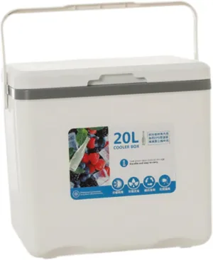 Cooler Box Ice Box Portable with Handle Ice Chest Small Hard Insulated Box for Stall Picnic Camping Commercial Fresh Keeping
