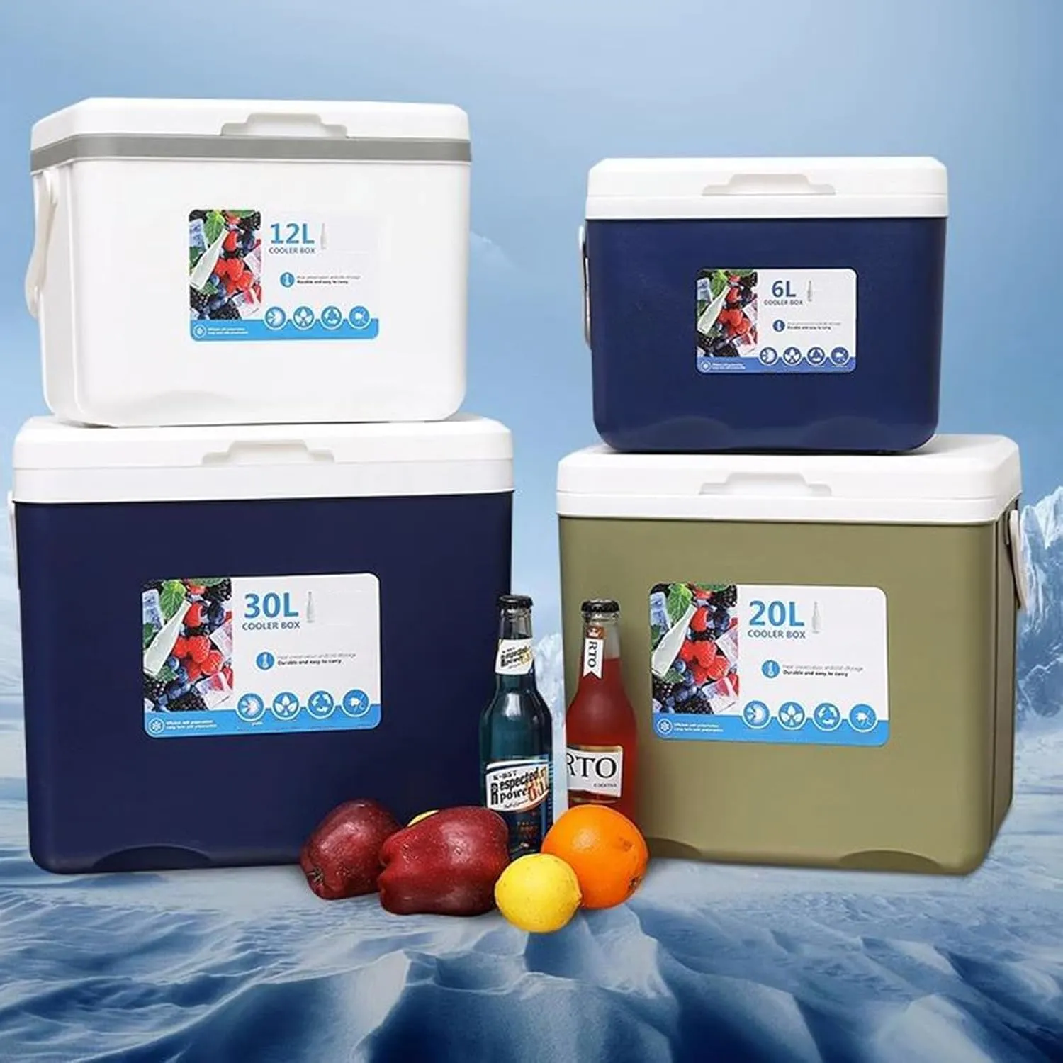 Cooler for Rover 25/Rover 200/Rover 400/Rover 45/Rover 600/Rover 2800 Insulated Hard Ice Box Large High-Performance Storage Box Portable Cool Picnic Box Festival,C-38 * 30.5 * 34.5cm
