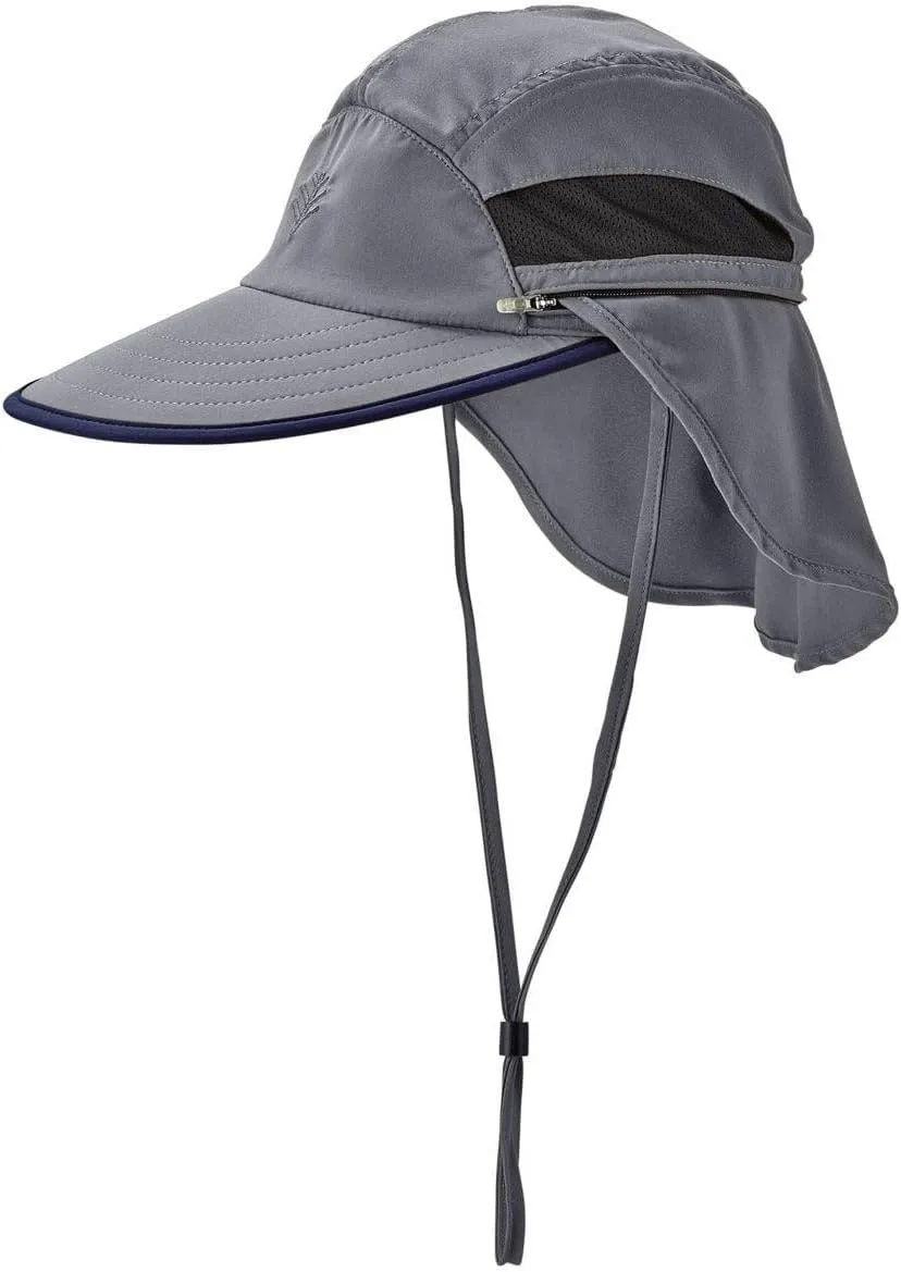 Coolibar UPF 50  Men's Caleb Convertible Fishing Cap - Sun Protective